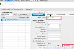 Product Structure Management - Customer Attributes